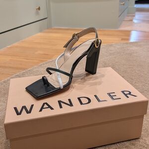 Wandler Two-Tone Black and White Heels